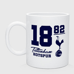 Кружка керамическая FC Tottenham 1882, цвет: белый