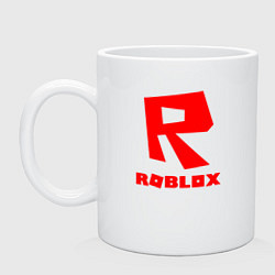 Кружка керамическая ROBLOX, цвет: белый