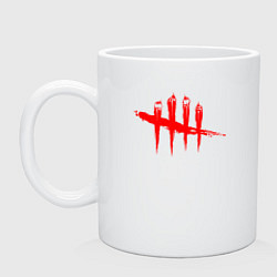 Кружка керамическая DEAD BY DAYLIGHT, цвет: белый