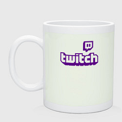 Кружка керамическая Twitch, цвет: фосфор