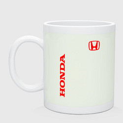 Кружка керамическая HONDA, цвет: фосфор