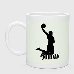 Кружка керамическая Jordan Basketball, цвет: фосфор