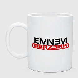 Кружка керамическая Eminem - Berzerk, цвет: белый