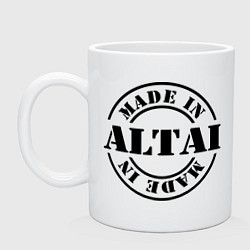 Кружка керамическая Made in Altai, цвет: белый