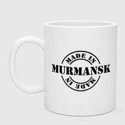 Кружка керамическая Made in Murmansk (сделано в Мурманске), цвет: белый