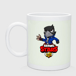 Кружка керамическая BRAWL STARS CROW, цвет: фосфор