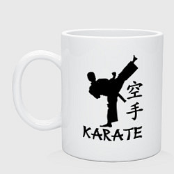 Кружка керамическая Karate craftsmanship, цвет: белый