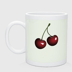 Кружка керамическая Вишня, цвет: фосфор
