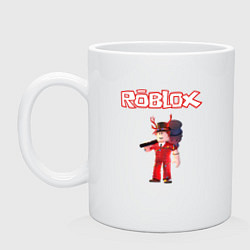 Кружка керамическая ROBLOX, цвет: белый