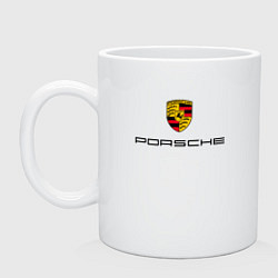 Кружка керамическая PORSCHE, цвет: белый