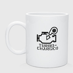Кружка керамическая Turbo Charged, цвет: белый
