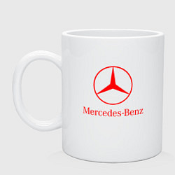 Кружка керамическая MERCEDES, цвет: белый