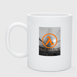 Кружка керамическая HALF-LIFE, цвет: белый