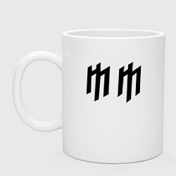 Кружка керамическая Marilyn Manson, цвет: белый