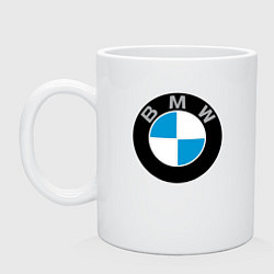 Кружка керамическая BMW, цвет: белый