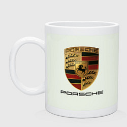 Кружка керамическая PORSCHE, цвет: фосфор