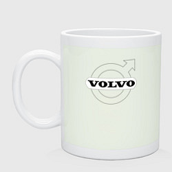 Кружка керамическая VOLVO, цвет: фосфор