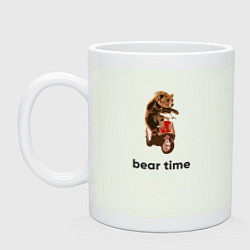 Кружка керамическая Bear time, цвет: фосфор