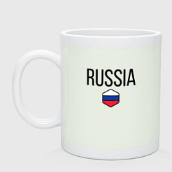 Кружка керамическая Россия, цвет: фосфор
