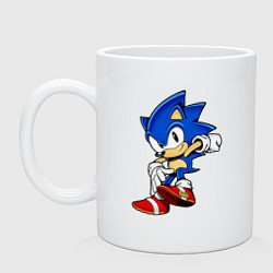 Кружка керамическая SONIC, цвет: белый