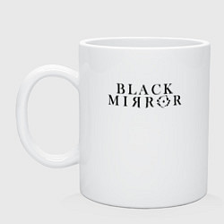 Кружка керамическая Black Mirror, цвет: белый
