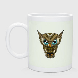 Кружка керамическая Милая сова, цвет: фосфор