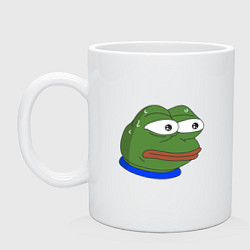 Кружка керамическая Pepe MonkaS, цвет: белый