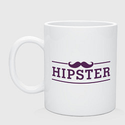 Кружка керамическая Hipster, цвет: белый