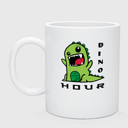 Кружка керамическая DinoHour, цвет: белый