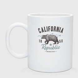 Кружка керамическая California, цвет: белый