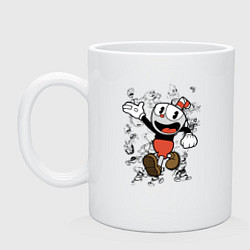 Кружка керамическая CUPHEAD, цвет: белый