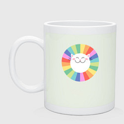 Кружка керамическая Smiling Cat, цвет: фосфор