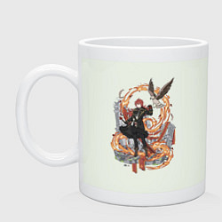 Кружка керамическая Дилюк в деле, цвет: фосфор