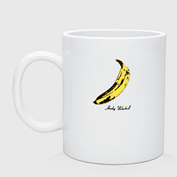 Кружка керамическая Банан, Энди Уорхол, цвет: белый