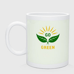 Кружка керамическая Go Green, цвет: фосфор