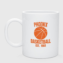 Кружка керамическая Phoenix Basketball, цвет: белый