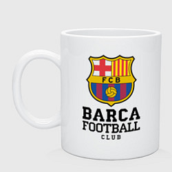 Кружка керамическая Barcelona Football Club цвета белый — фото 1