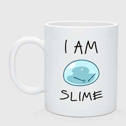 Кружка керамическая I AM SLIME, цвет: белый