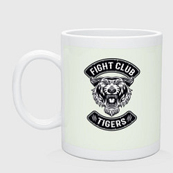 Кружка керамическая Fight Club Tigers, цвет: фосфор