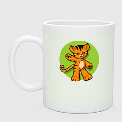 Кружка керамическая Hello Tiger, цвет: фосфор