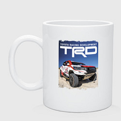 Кружка керамическая Toyota Racing Development, desert, цвет: белый