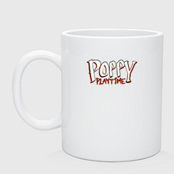 Кружка керамическая Poppy Playtime Logo, цвет: белый