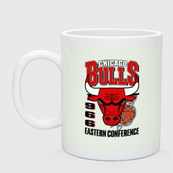 Кружка керамическая Chicago Bulls NBA, цвет: фосфор