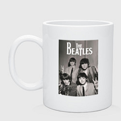 Кружка керамическая Легендарные музыканты, цвет: белый