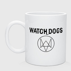 Кружка керамическая Watch Dogs, цвет: белый