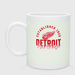 Кружка керамическая Detroit Red Wings Детройт Ред Вингз, цвет: фосфор