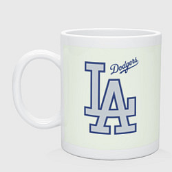 Кружка керамическая Los Angeles Dodgers - baseball team, цвет: фосфор