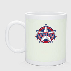 Кружка керамическая Texas Rangers -baseball team, цвет: фосфор