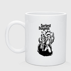 Кружка керамическая DARKEST DUNGEON РЫЦАРЬ И БАНДИТ, цвет: белый