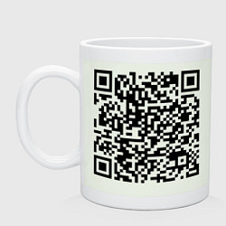 Кружка керамическая QR-код Скала Джонсон, цвет: фосфор